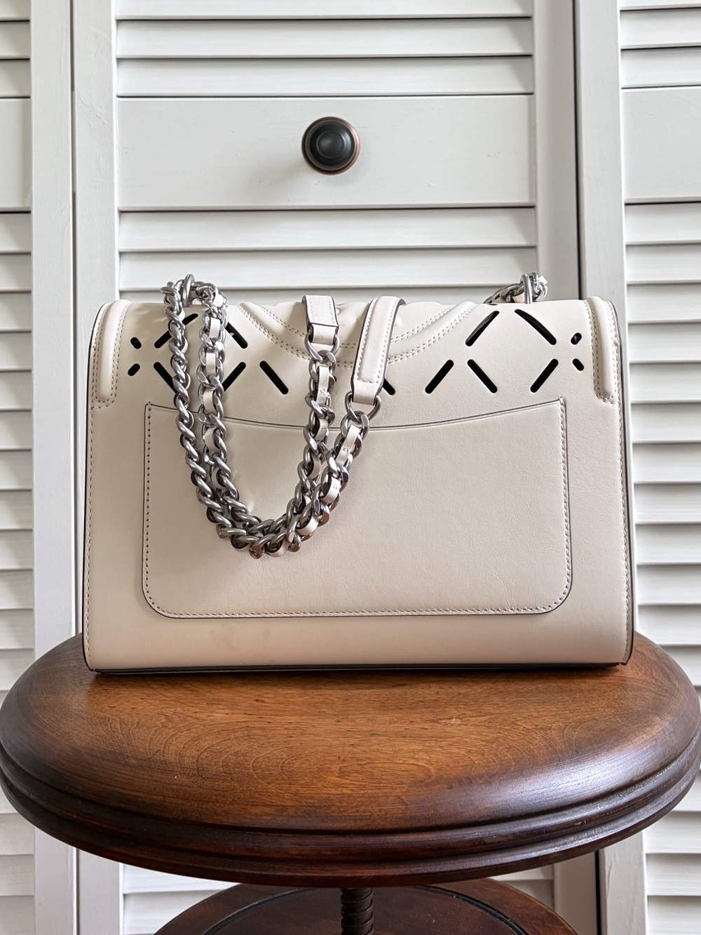 Tory Burch Fleming Convertible Shoulder Bag New Ivory - Picture 5 of 10